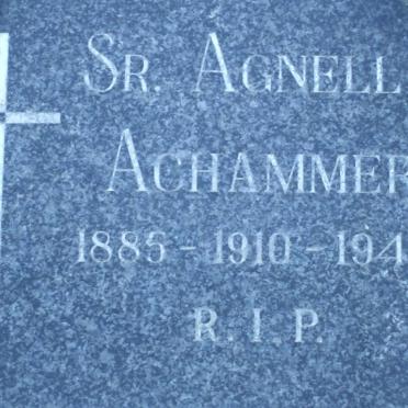 ACHAMMER Agnella 1885-1945