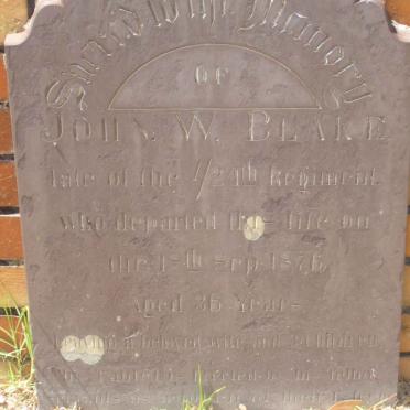 BLAKE John W. -1876