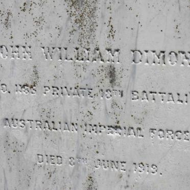 DIMOND John William -1919