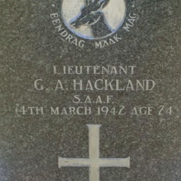 HACKLAND G.A. -1942