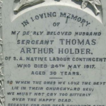 HOLDER Thomas Arthur −1917