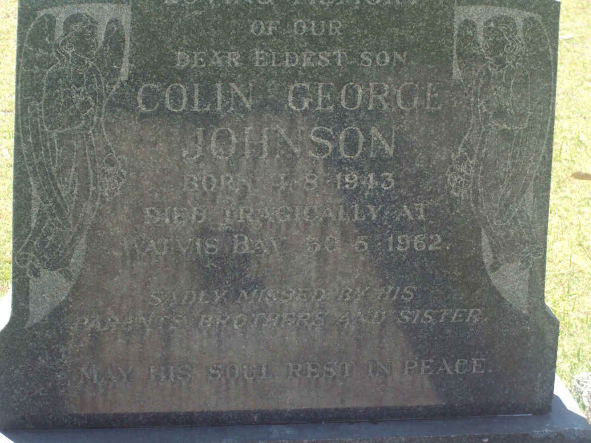 JOHNSON Colin George 1913-1962