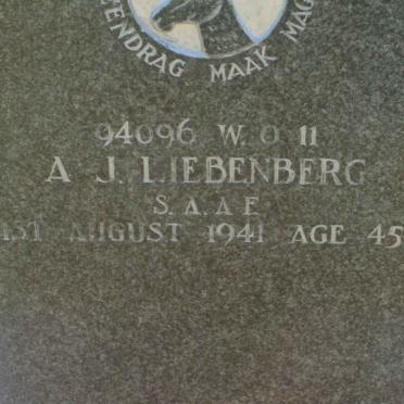 LIEBENBERG A.J. -1941