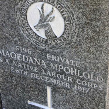 MPOHLOLO Maqedana -1917