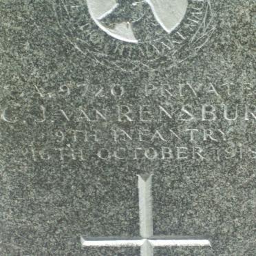 RENSBURG C.J., van −1918