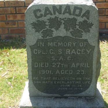 RACEY G.S. -1901