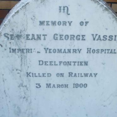 VASSIE George -1900