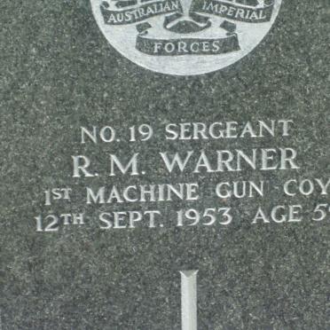 WARNER R.M. -1953