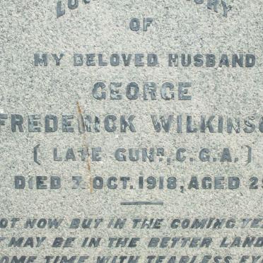 WILKINSON George Frederick −1918