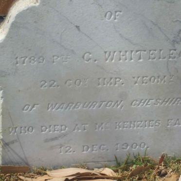 WHITELEGG G. -1900