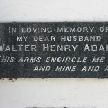 ADAMS Walter Henry