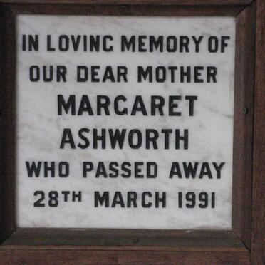 ASHWORTH Margaret -1991
