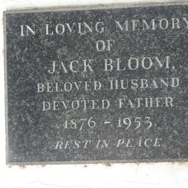 BLOOM Jack 1876-1953