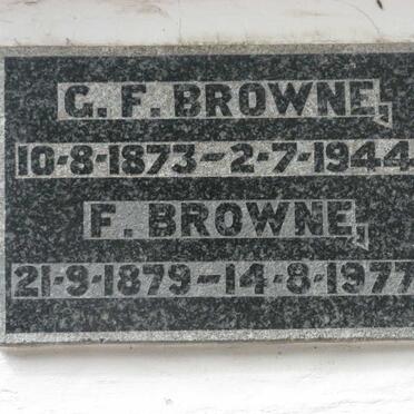 BROWNE G.F. 1873-1944 :: BROWNE F. 1879-1977
