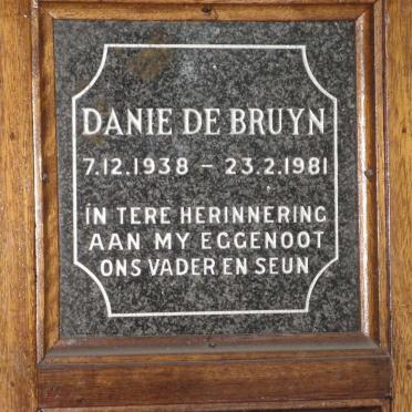 BRUYN Danie, de 1938-1981
