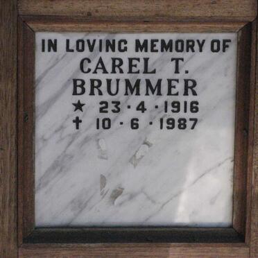 BRUMMER Carel T. 1916-1987