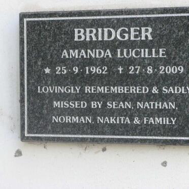BRIDGER Amanda Lucille 1962-2009