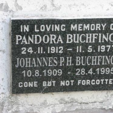 BUCHFINCK Johannes P.H. 1909-1995 &amp; Pandora 1912-1977