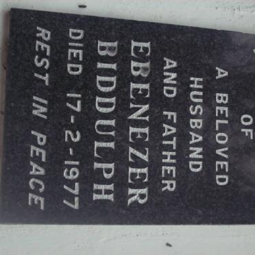 BIDDULPH Ebenezer -1977