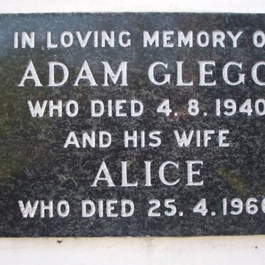 CLEGG Adam -1940 &amp; Alice -1966