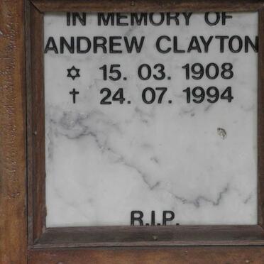CLAYTON Andrew 1908-1994
