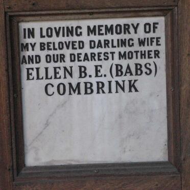 COMBRINK Ellen B.E.