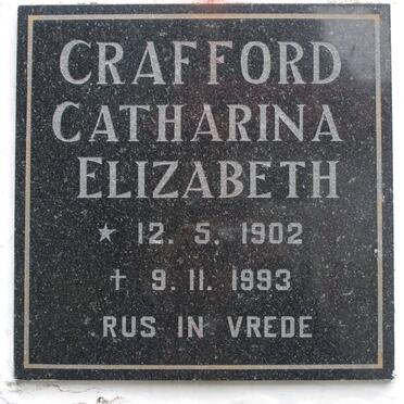 CRAFFORD Catharina Elizabeth 1902-1993