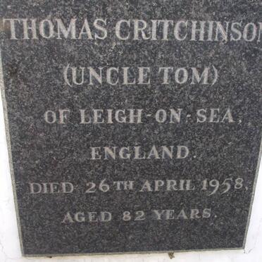 CRITCHINSON Thomas -1958