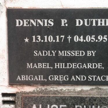 DUTHIE Dennis P. 1917-1995