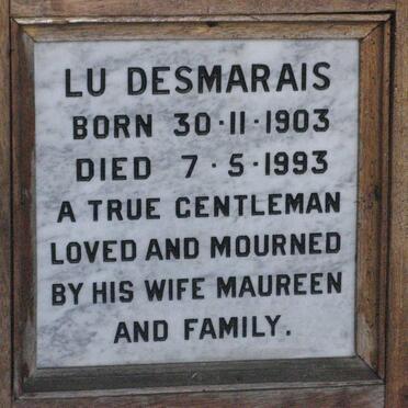 DESMARAIS Lu 1903-1993