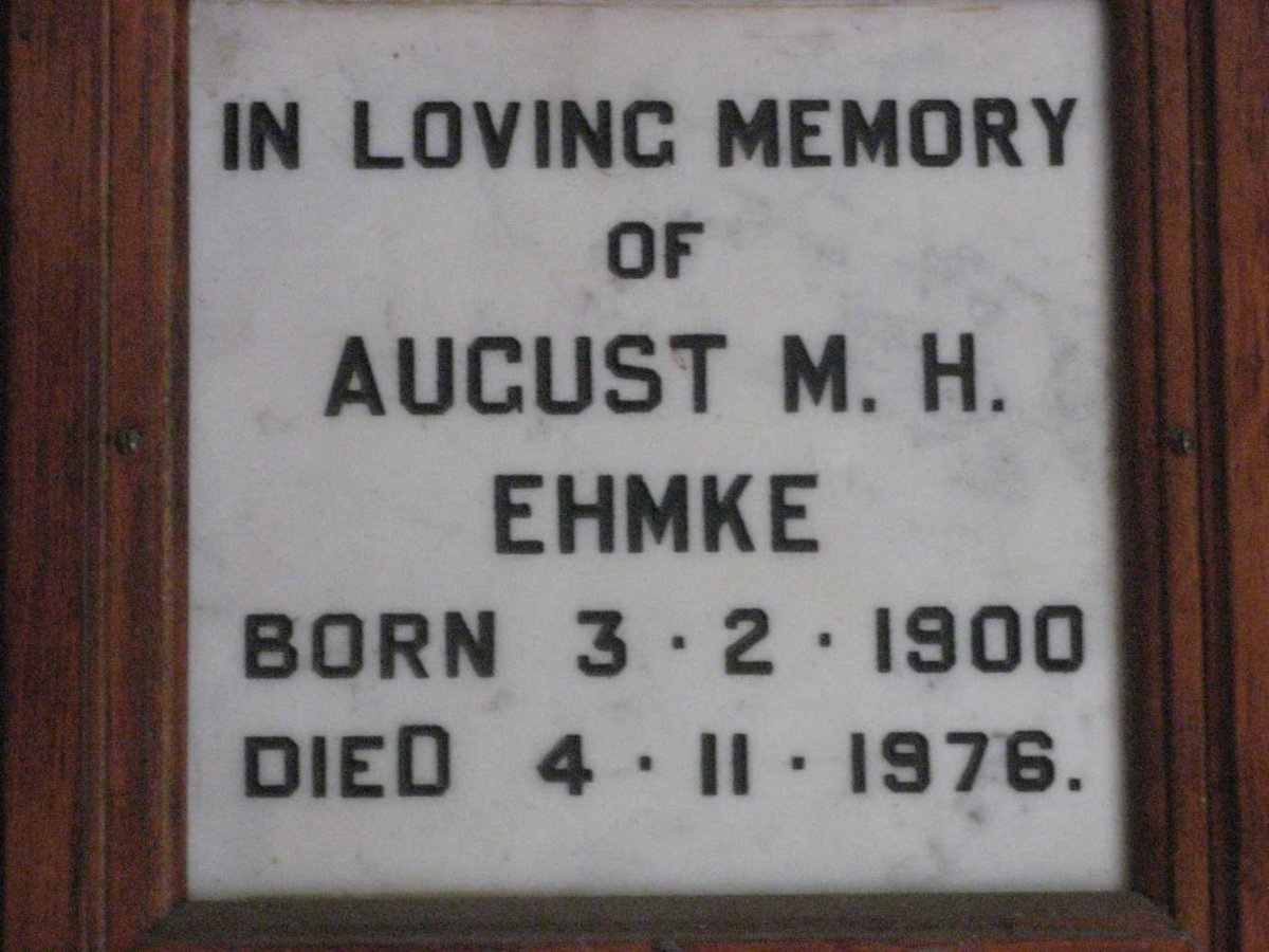 EHMKE August M.H. 1900-1976
