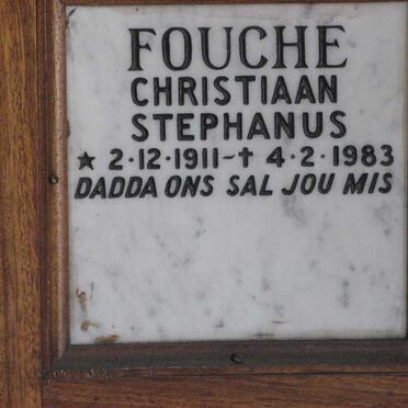 FOUCHE Christiaan Stephanus 1911-1983