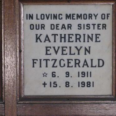 FITZGERALD Katherine Evelyn 1911-1981