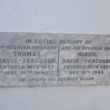 FERGUSON Thomas, Davis -1942 &amp; Minnie -1945