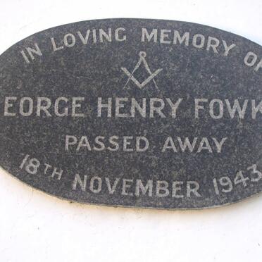 FOWKES George Henry -1943