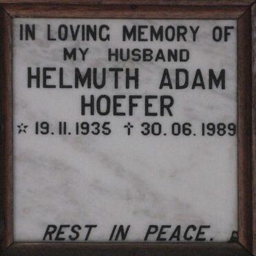 HOEFER Helmuth Adam 1935-1989
