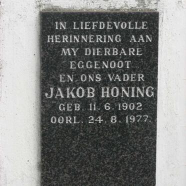 HONING Jakob 1902-1977