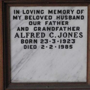 JONES Alfred C. 1923-1985