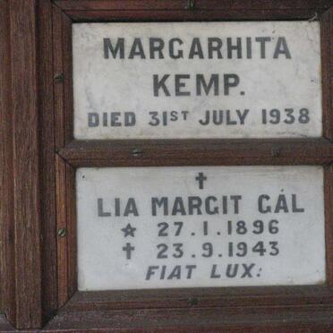KEMP Margarhita -1938 :: GAL Lia Margit 1896-1943