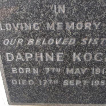 KOCK Daphne 1911-1959