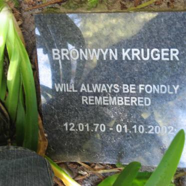 KRUGER Bronwyn 1970-2002