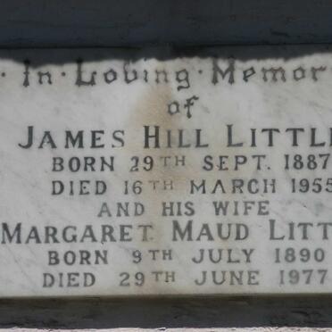 LITTLE James Hill 1887-1955 &amp; Margaret Maud 1890-1977