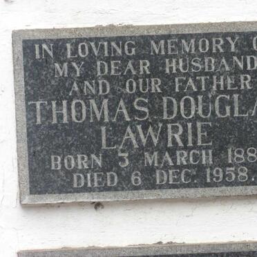 LAWRIE Thomas Douglas 1887-1958