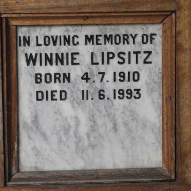 LIPSITZ Winnie 1910-1993