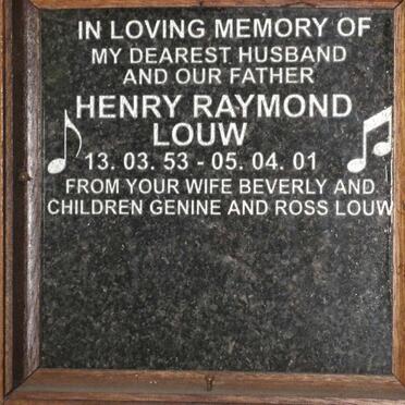 LOUW Henry Raymond 1953-2001