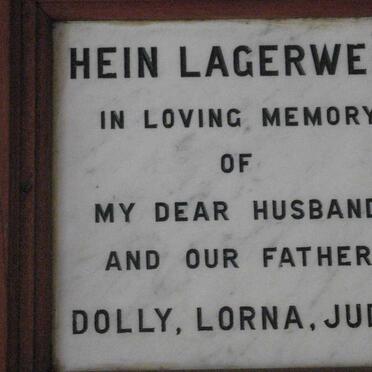 LAGERWEIJ Hein