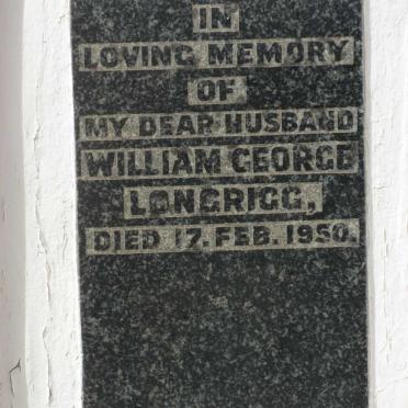 LONGRIGG William George -1950