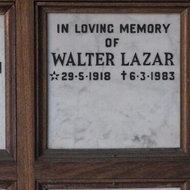 LAZAR Walter 1918-1983