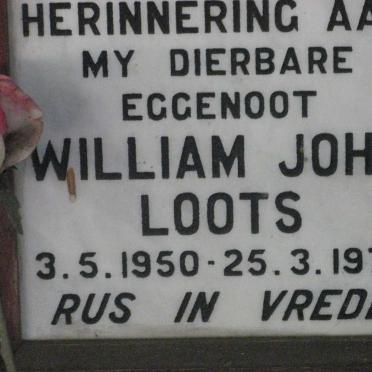 LOOTS William John 1950-1979