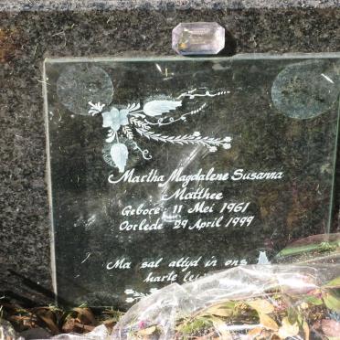 MATTHEE Martha Magdalene Susanna 1961-1999